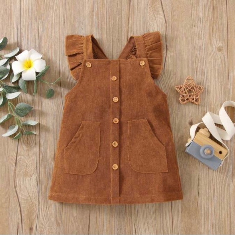 Brown corduroy dress